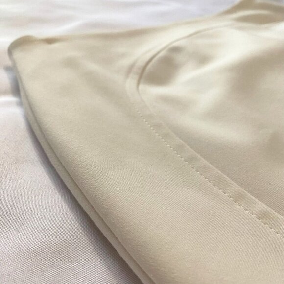 AKRIS PUNTO IVORY WHITE COTTON BLEND MID-RISE STRETCH PENCIL SKIRT - 4 - Picture 7 of 10